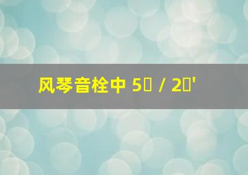 风琴音栓中 5⅓ / 2⅔'